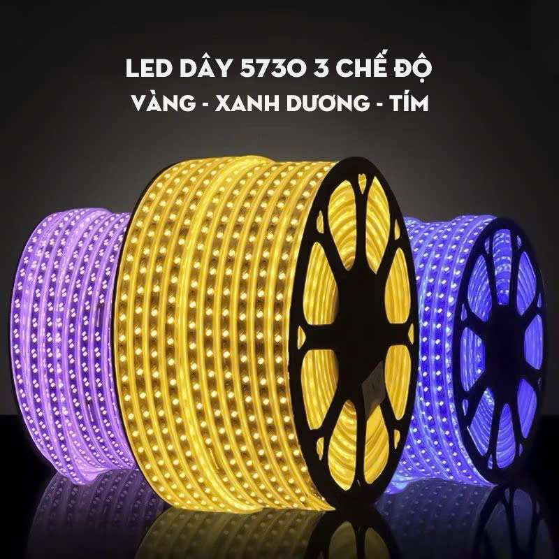 LED 5730 3 chế độ xanh vàng tím